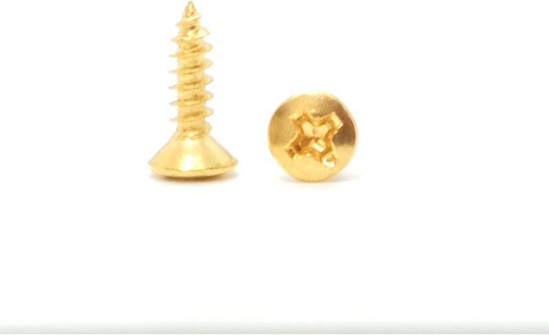 harpfeas براغي حراسة البيكارد الكهربائي 3MM لجيتار البيس - براغي تركيب لوحات الحماية لجيتار فيندر سترات تيلي SG LP (ذهبي 100 حزمة) - Image 2